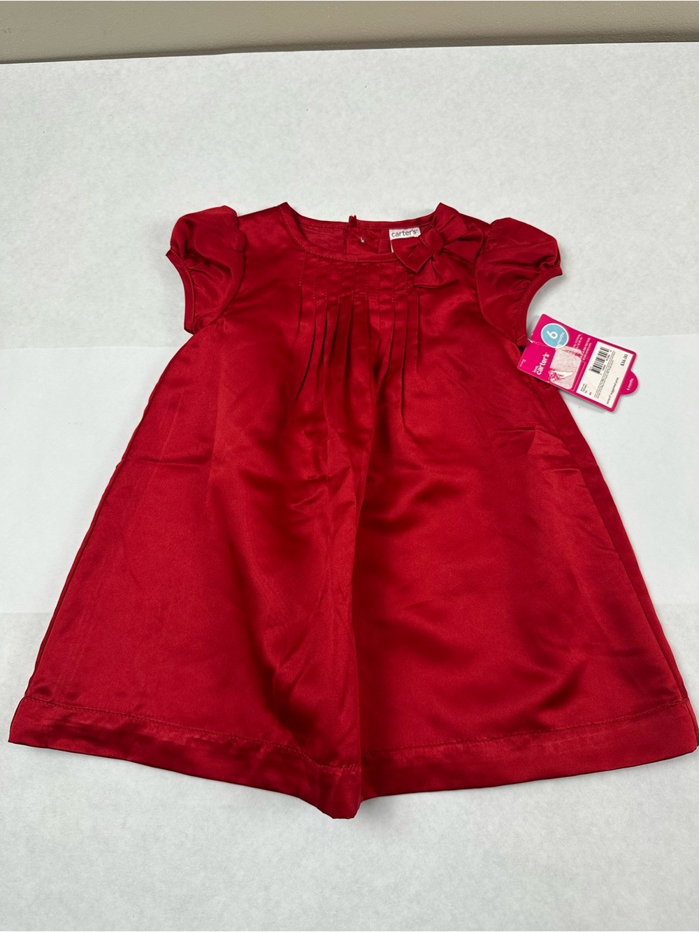 Carter's Red Satin Dress with Bow